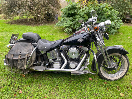 1998 Harley-Davidson Springer Softail, пурпурный, 1580000 рублей, вид 1