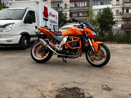 2003 Kawasaki Z 1000, оранжевый, 420000 рублей, вид 2