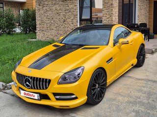 2012 Mercedes-Benz SLK-Класс 200 III (R172), жёлтый, 2450000 рублей, вид 1