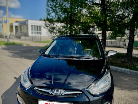 2011 Hyundai Solaris I, чёрный, 630000 рублей, вид 1