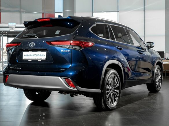 2026 Toyota Highlander IV (XU70), синий - вид 4