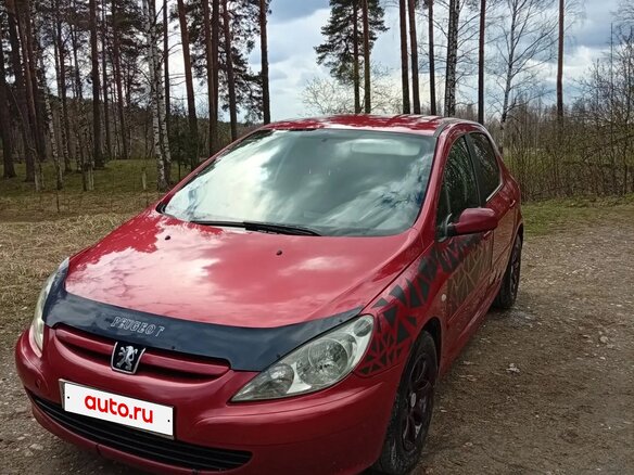 2005 Peugeot 307 I, красный