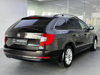 2013 Skoda Superb DSG II Рестайлинг, коричневый, 1390000 рублей, вид 5
