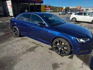 2018 Audi A4 V (B9), синий, 2460000 рублей, вид 4