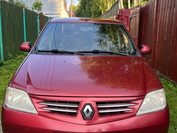 2008 Renault Logan I, красный, 350000 рублей - вид 3