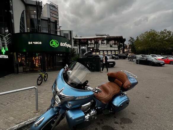 2016 Indian Roadmaster, голубой, 1600000 рублей - вид 5