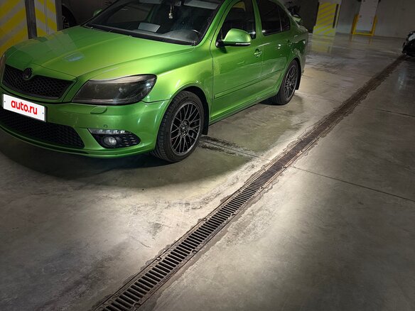 2012 Skoda Octavia RS II Рестайлинг, зелёный, 1499999 рублей