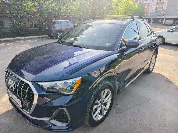 2020 Audi Q3 45 TFSI II (F3), синий, 3450000 рублей - вид 6