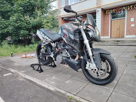 2009 KTM 990 Super Duke, чёрный, 400000 рублей, вид 1