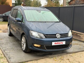 2015 Volkswagen Sharan II Рестайлинг, синий, 1740000 рублей, вид 4