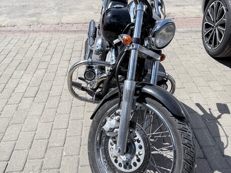 1999 Yamaha XVS400 Drag Star, чёрный, 355000 рублей, вид 2