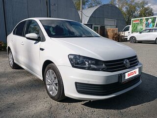 2019 Volkswagen Polo V Рестайлинг, белый, 1149450 рублей, вид 2