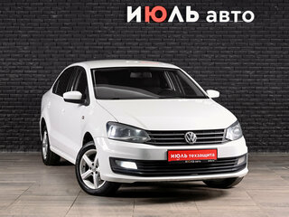 2015 Volkswagen Polo V, белый, 580000 рублей, вид 3