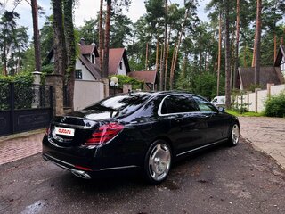 2018 Mercedes-Benz Maybach S-Класс 450 I (X222) Рестайлинг, чёрный, 4700000 рублей, вид 4