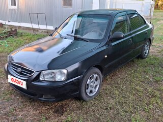 2008 Hyundai Accent ТагАЗ II, чёрный, 284000 рублей, вид 2