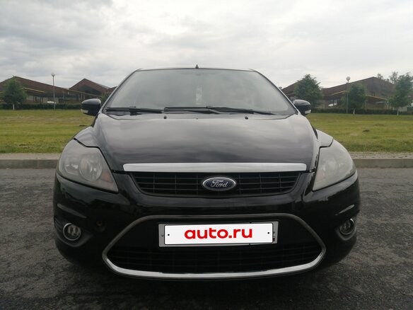 2009 Ford Focus II Рестайлинг, чёрный - вид 1