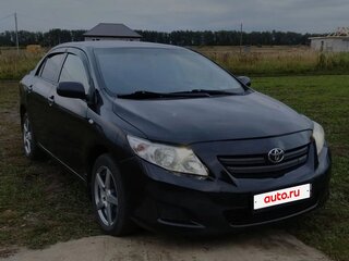 2008 Toyota Corolla X (E140, E150), чёрный, 690000 рублей, вид 2