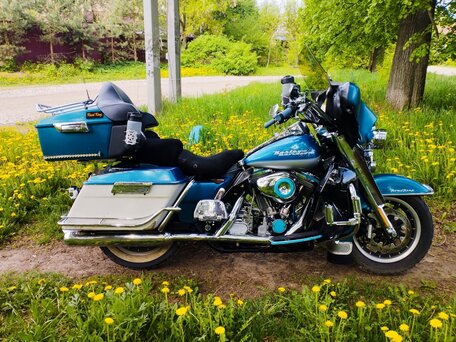 1995 Harley-Davidson Road King, синий, 900000 рублей, вид 2