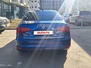 2017 Volkswagen Jetta VI Рестайлинг, синий, 1450000 рублей, вид 4