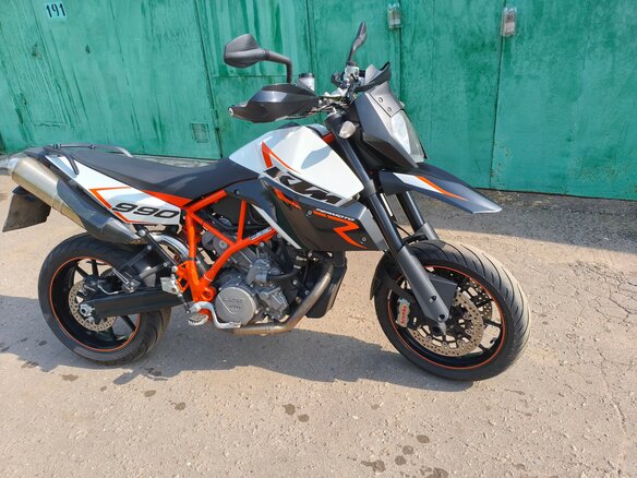 2010 KTM 990 SM, белый - вид 7