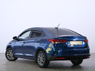 2021 Hyundai Solaris II Рестайлинг, синий, 1719000 рублей, вид 4