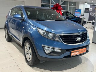 2014 Kia Sportage III Рестайлинг, синий, 1349000 рублей, вид 3