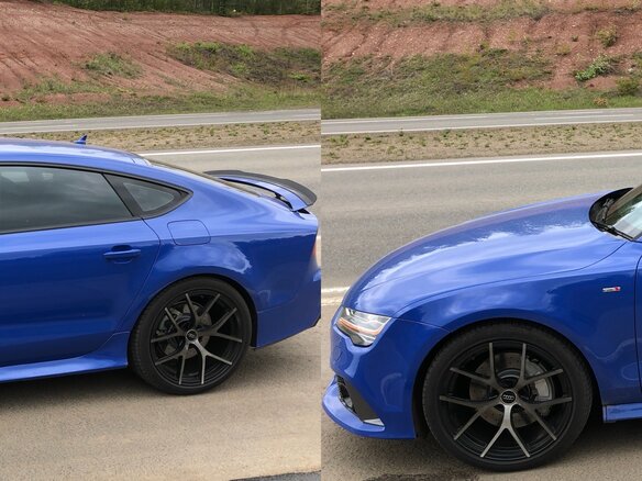 2015 Audi A7 I (4G) Рестайлинг, синий, 4600000 рублей - вид 25