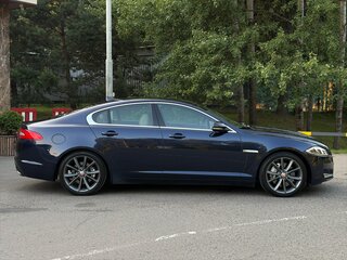2014 Jaguar XF I Рестайлинг, синий, 1450000 рублей, вид 4