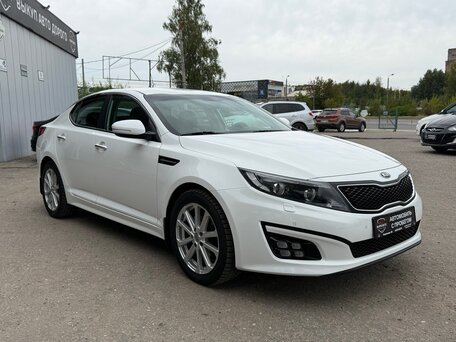 2015 Kia Optima III Рестайлинг, белый, 1580000 рублей, вид 3