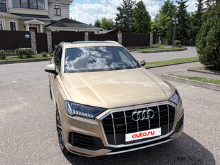 2021 Audi Q7 45 TDI II (4M) Рестайлинг, бежевый, 6000000 рублей, вид 1