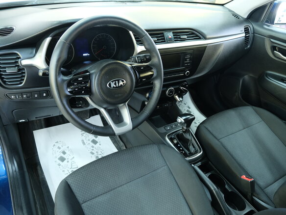 2021 Kia Rio X IV Рестайлинг, синий, 1449000 рублей - вид 9