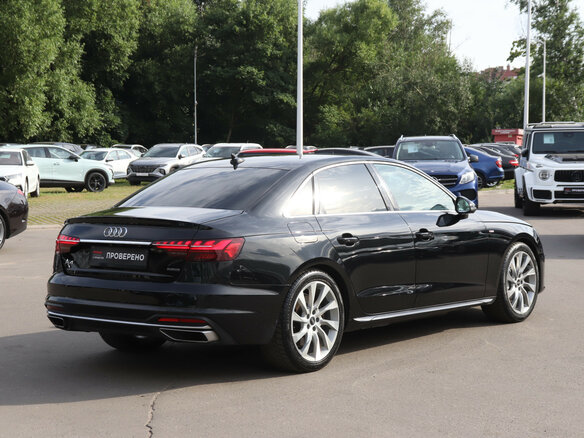 2023 Audi A4 45 TFSI V (B9) Рестайлинг, чёрный - вид 4