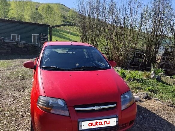 2006 Chevrolet Aveo I, красный, 282000 рублей - вид 1