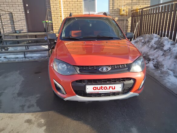 2015 Lada (ВАЗ) Kalina II, оранжевый, 490000 рублей