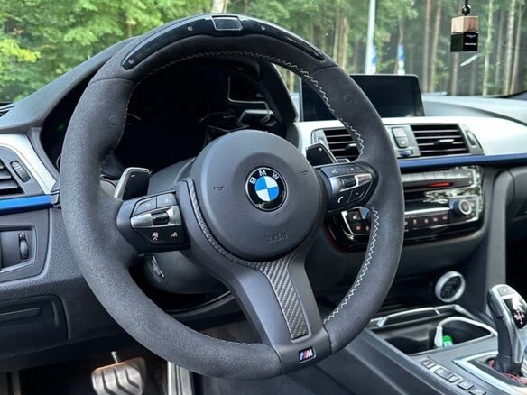 2017 BMW 3 серии 340i xDrive VI (F3x) Рестайлинг, синий, 3800000 рублей - вид 3