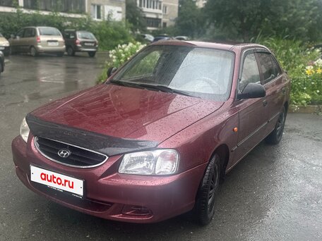 2008 Hyundai Accent ТагАЗ II, красный, 330000 рублей, вид 1