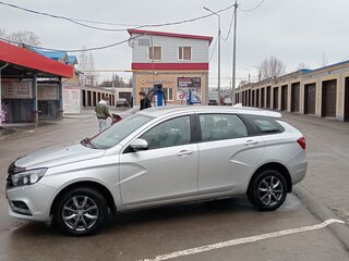 2019 Lada (ВАЗ) Vesta SW I, серебристый, 900000 рублей, вид 4