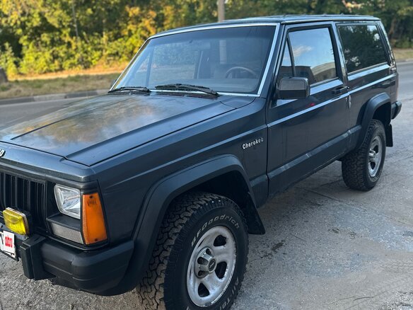 1989 Jeep Cherokee II (XJ), синий, 495000 рублей - вид 1