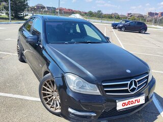 2012 Mercedes-Benz C-Класс 180 BlueEFFICIENCY III (W204) Рестайлинг, чёрный, 1850000 рублей, вид 2
