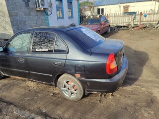 2005 Hyundai Accent ТагАЗ II, чёрный, 480000 рублей, вид 3