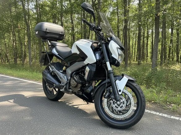 2018 Bajaj Dominar 400, белый, 350000 рублей - вид 2