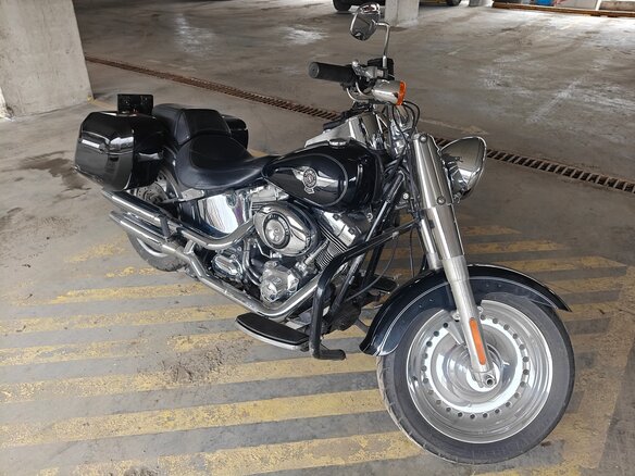2012 Harley-Davidson Fat Boy, чёрный, 1150000 рублей - вид 10