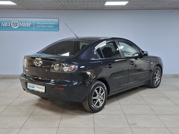 2008 Mazda 3 I (BK) Рестайлинг, чёрный - вид 4