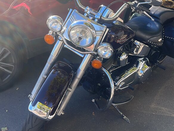 2007 Harley-Davidson Heritage, пурпурный, 950000 рублей - вид 5
