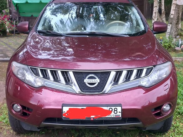 2009 Nissan Murano II (Z51), красный
