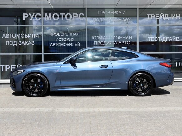 2021 BMW 4 серии 420d xDrive G22, G23, G26, синий - вид 5