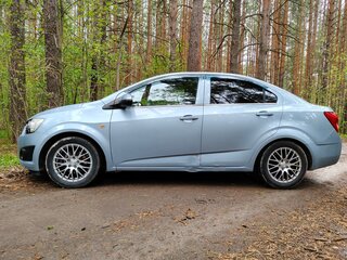 2012 Chevrolet Aveo II, голубой, 550000 рублей, вид 4