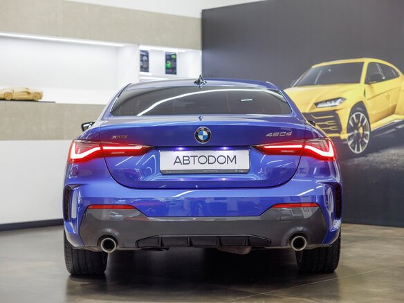 2021 BMW 4 серии 420d xDrive G22, G23, G26, синий - вид 6