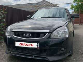 2014 Lada (ВАЗ) Priora I Рестайлинг, чёрный, 435000 рублей, вид 4
