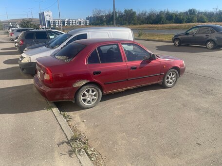 2000 Hyundai Accent II, красный, 145000 рублей, вид 4